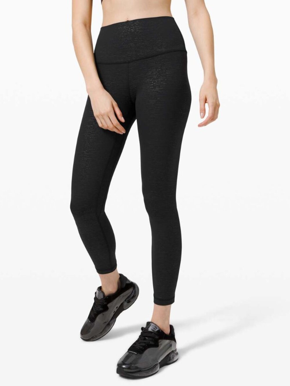 Lululemon Align Pant II 25" Code Emboss Black Size 10